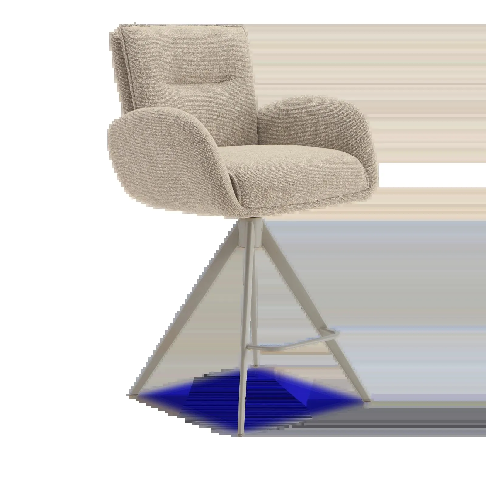 Barstoel Skye (poot: beige) - Lodge Clay