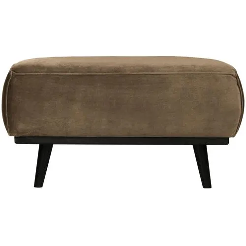 WOOOD hocker Statement - Velvet - Fluweel Taupe - 40x80x55