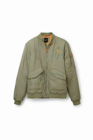 Flower bomber jacket