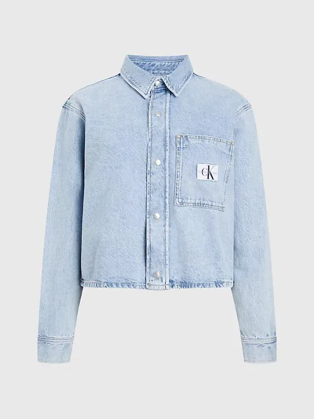 Boxy Denim Shirt Jacket