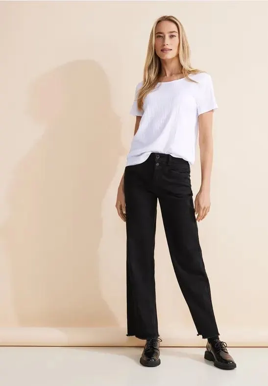 T-shirt met structuur