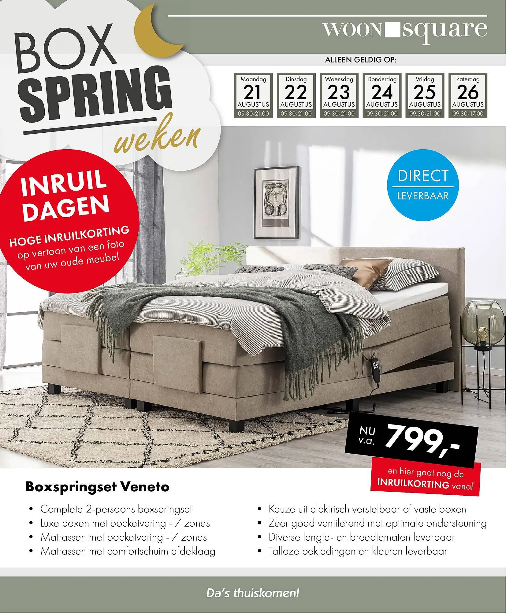 Woonsquare folder van 21 augustus tot 26 augustus 2023 - Folder pagina 1