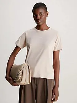 Katoen micrologo T-shirt