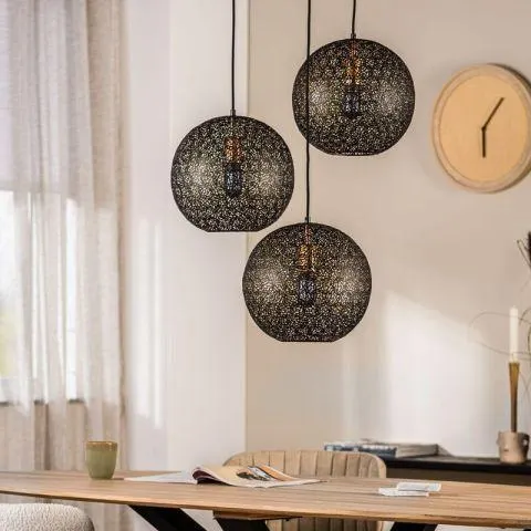 Hanglamp Tossica Ø 30 cm zwart staal