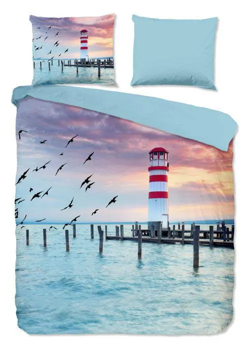 Pure Dekbedovertrek Micropercal Lighthouse - multi