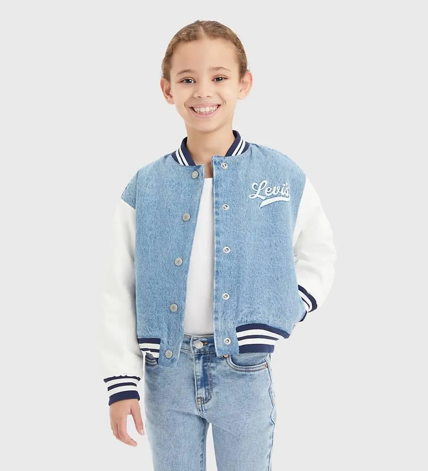 Kids Denim Bomber Jacket