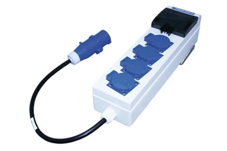 Haba CEE Tent en vouwwagen stroomunit met zekering automaat