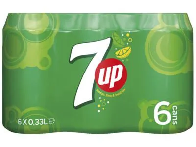 SEVEN UP 6 PACK BLIK