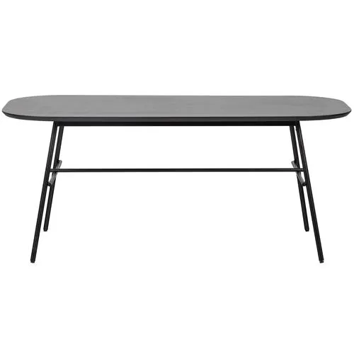 vtwonen eettafel Elegance - Mango Hout/metal - Zwart - 79x180x90