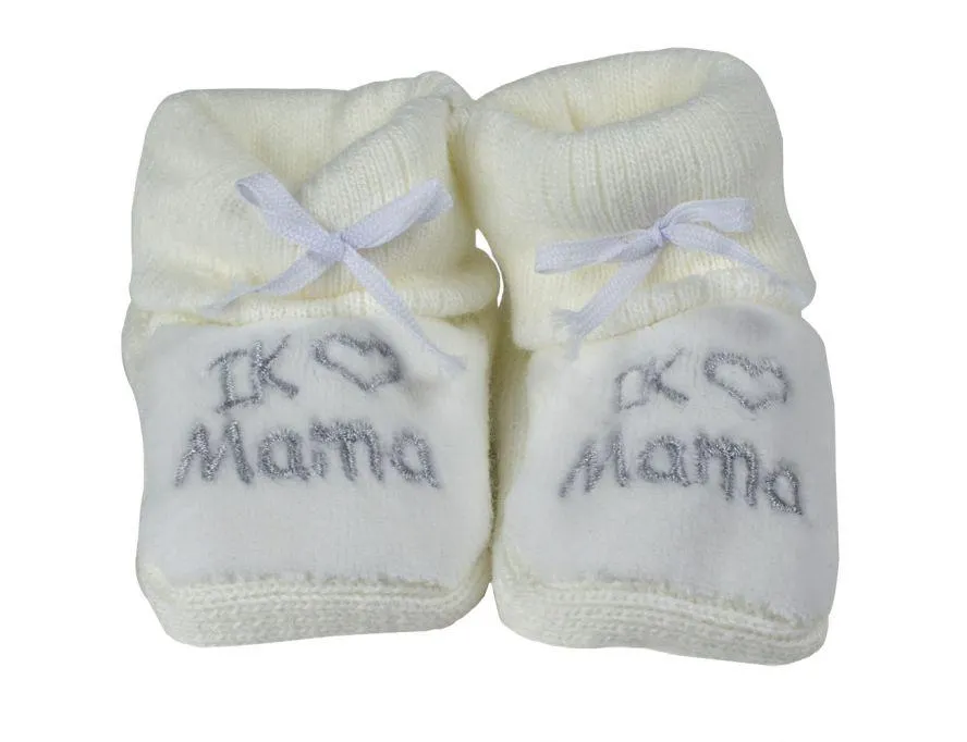 Babyslofjes Petit Villain Ik ♥ Mama Wit
