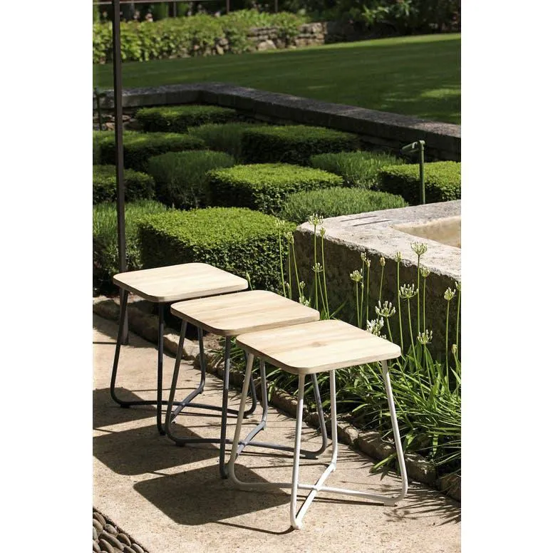 Tuintafel Liz 40x40x50cm stonewit - bijzettafel