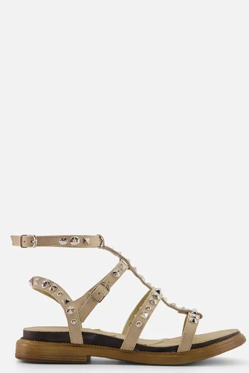 Sandalen beige Suede