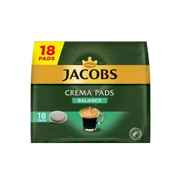 Jacobs Kaffeepads Crema Balance, 18 Senseo kompatible Pads 118 g