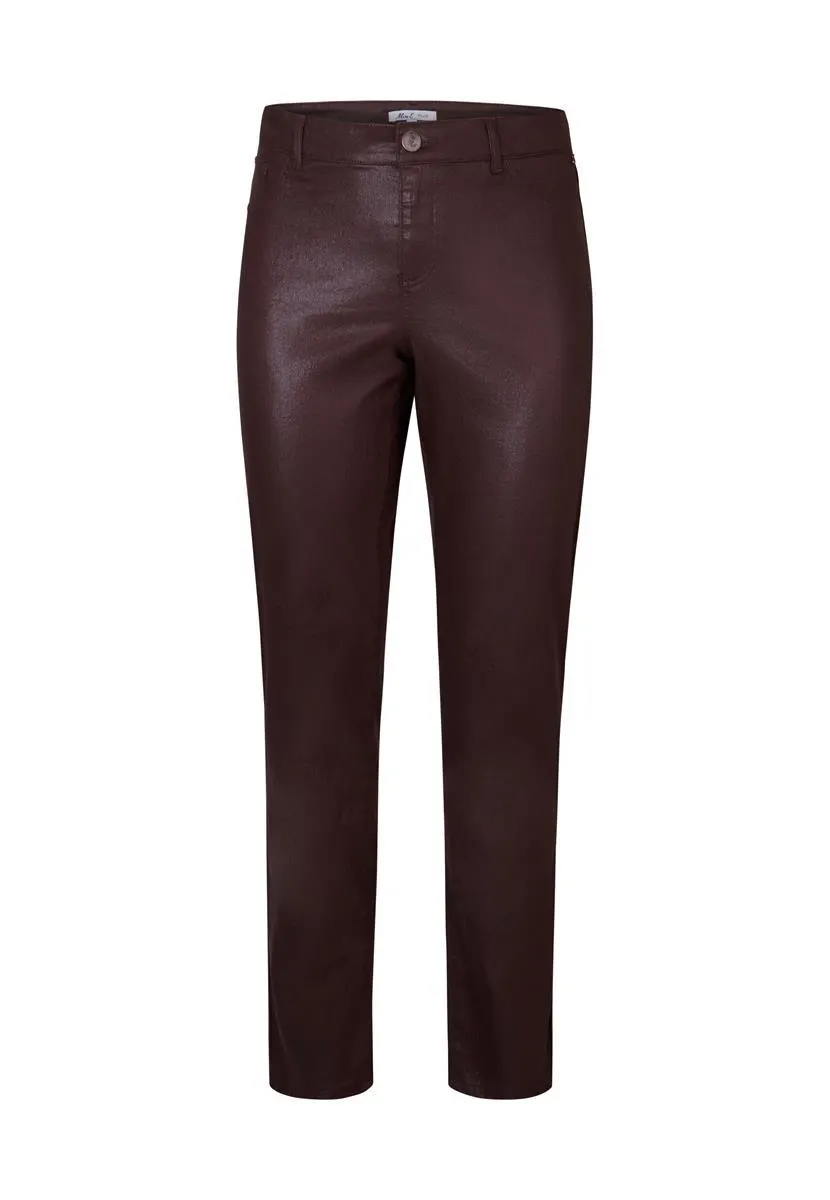 Broek metallic bruin 32"