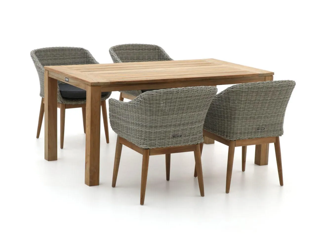 Intenso Bordano/ROUGH-S 160cm dining tuinset 5-delig