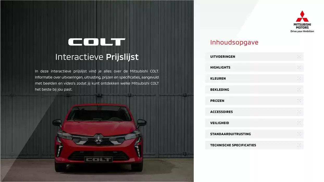 Mitsubishi Colt van 8 november tot 8 november 2025 - Folder pagina 2