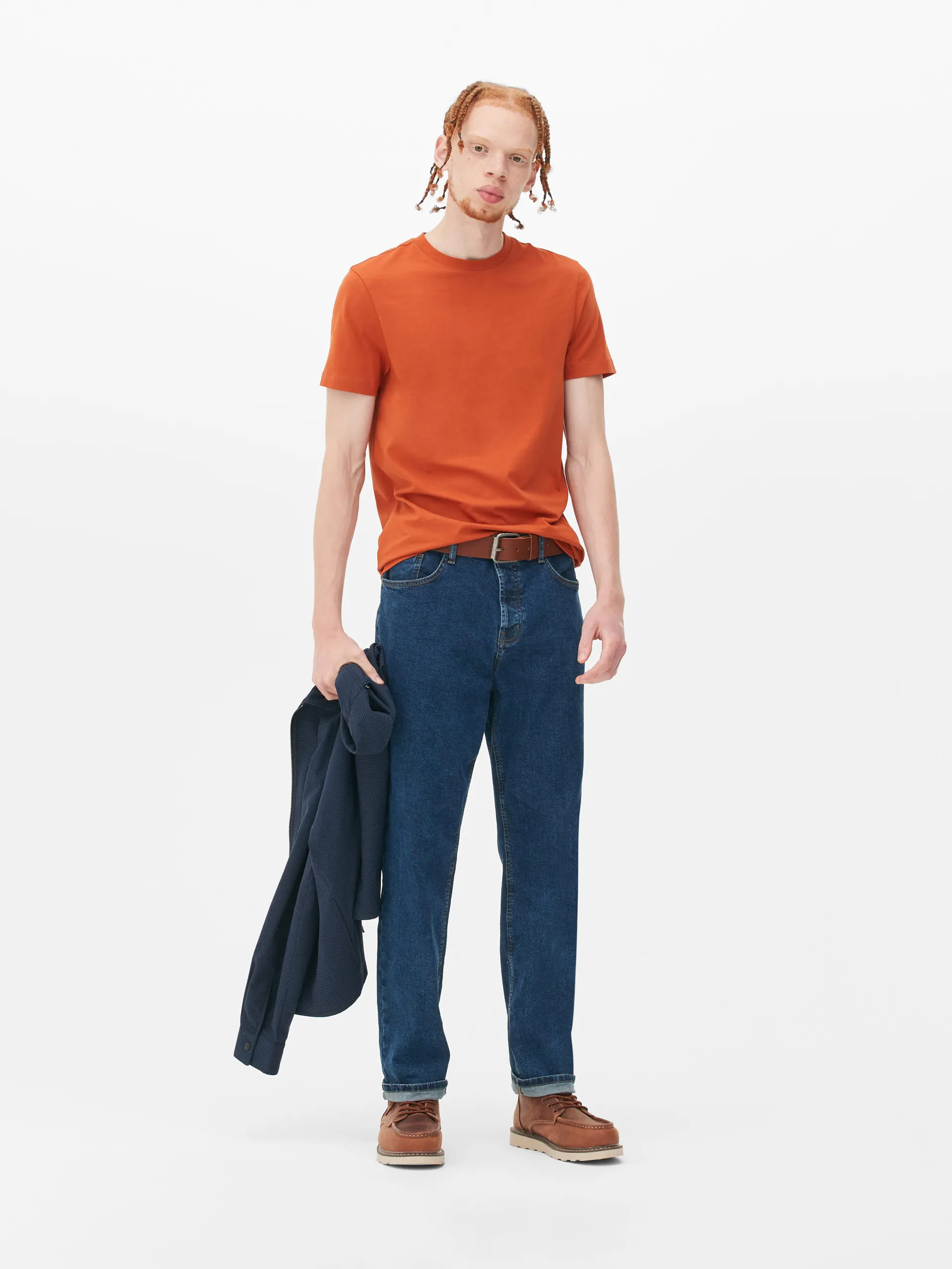 T-shirt met ronde hals en korte mouwen