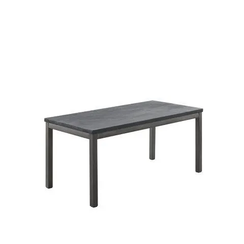Kindertafel Tratto 110x55 cm rechthoekig mango zwart