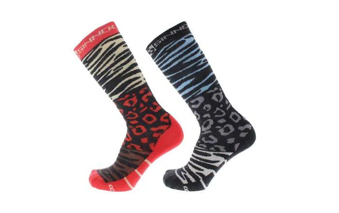 Ski Socks Animal Double Pack