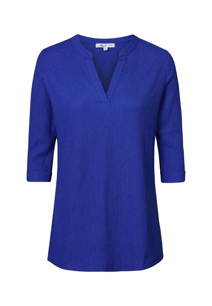 Top 3/4 mouw blauw