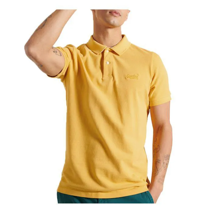 Superdry Vintage Destroyed Pique Polo Heren