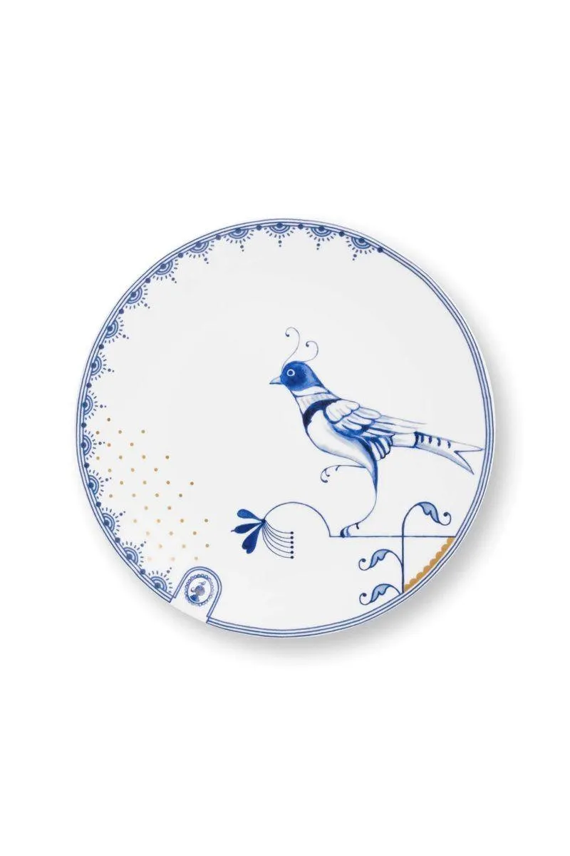Gebaksbord Pip & The Blue Bird Wit 18cm
