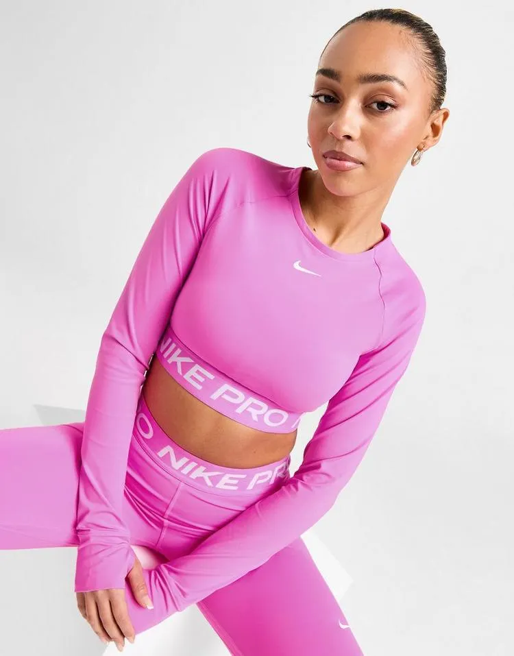 Nike Nike Pro 365 Dri-FIT korte top met lange mouwen voor dames