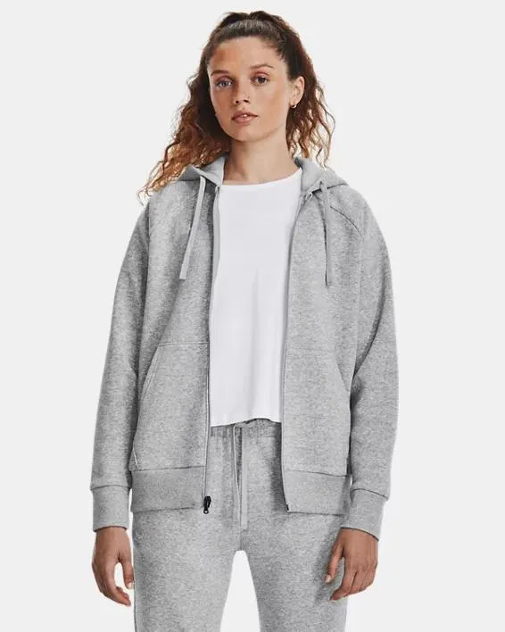 Dameshoodie UA Rival Fleece met volledige rits