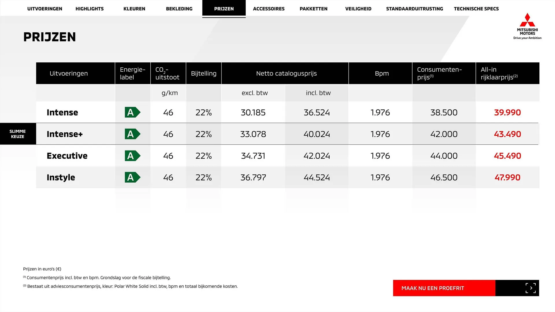Mitsubishi Eclipse PHEV folder van 8 januari tot 8 januari 2024 - Folder pagina 10