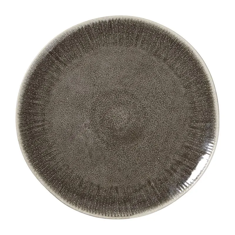 Dinerbord fuji - bruin - ø27.5x2.4 cm