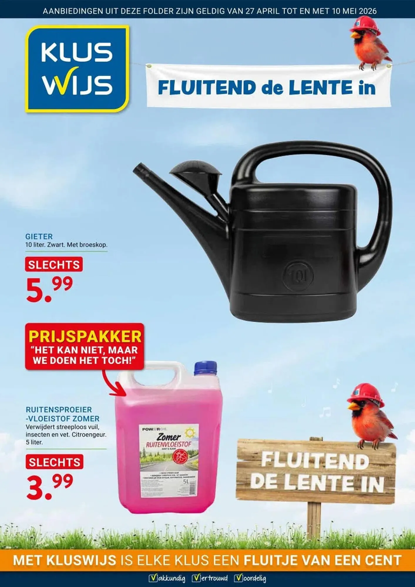 Kluswijs folder van 3 mei tot 10 mei 2026 - Folder pagina 1