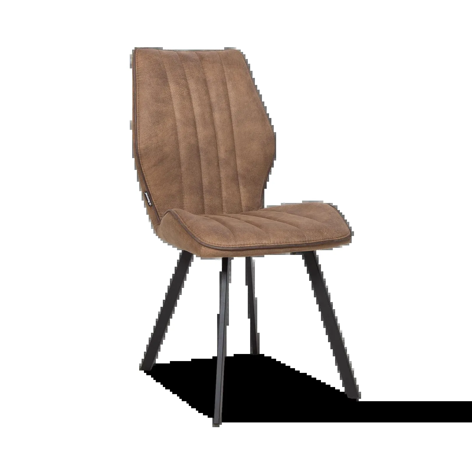 Eetkamerstoel Donna - Ecoleder Lichtbruin (sale)