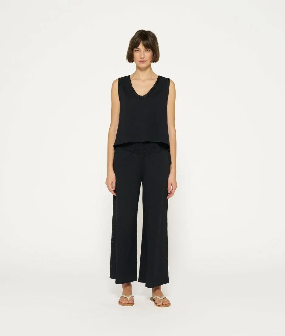 wide leg smock pants