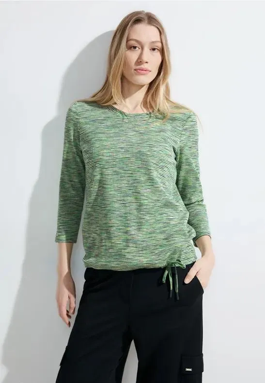 Gemêleerd shirt met 3/4-mouwen