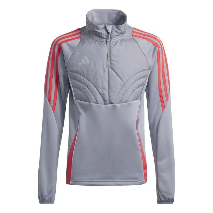 Adidas Tiro 24 Winterized trainingsshirt junior light onix shock red