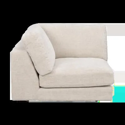 Modulair hoekelement Duncan Lichtgrijs/beige