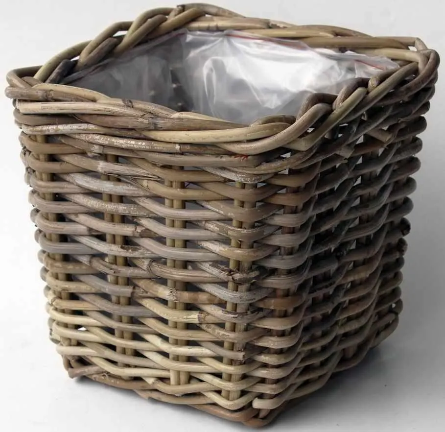 Bak l21b21h19cm antiek grijs