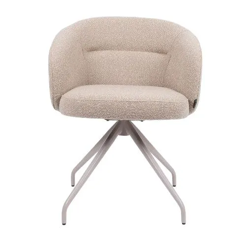 HelloChair eetkamerstoel HC06 Suskin - spinpoot beige - cloud beige