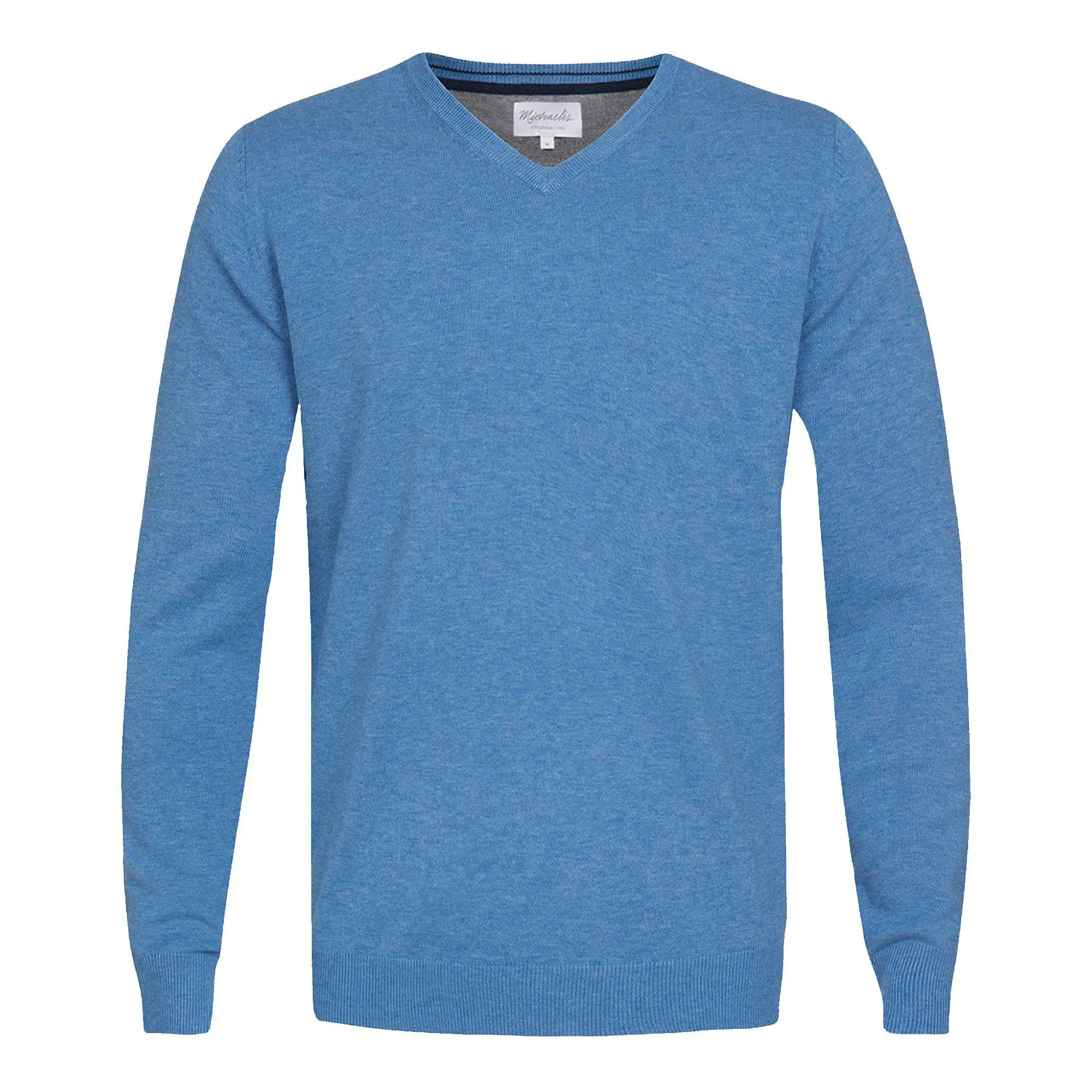 Pullover met V-hals Blauw