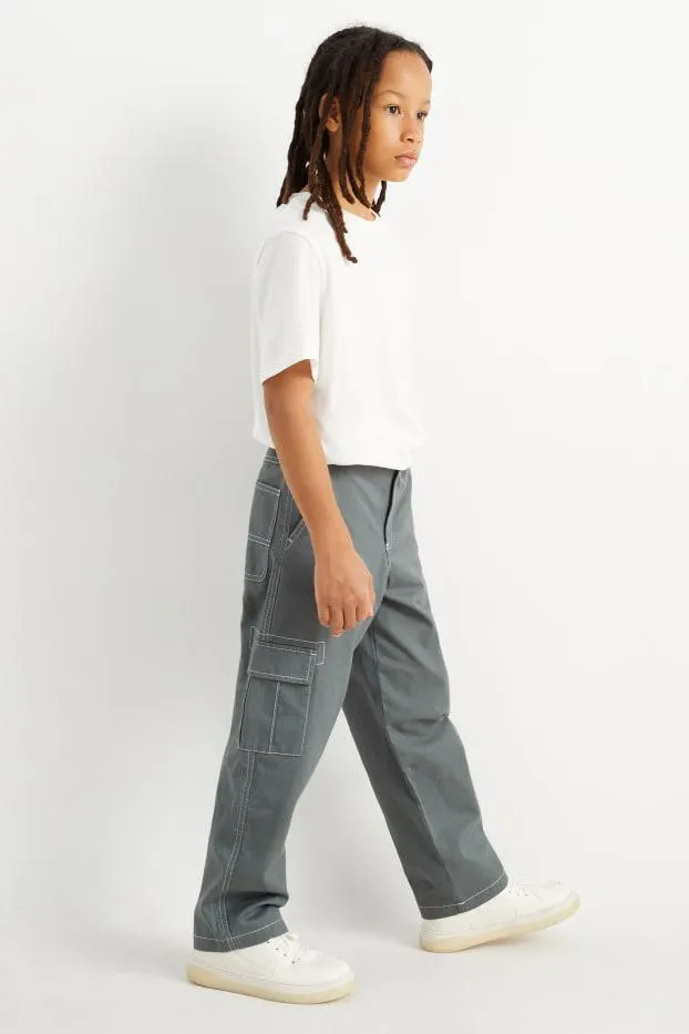 Cargo jeans - thermal jeans