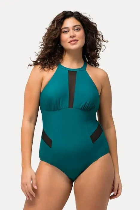 Badpak, halternek, zachte cups, mesh-inzetstuk