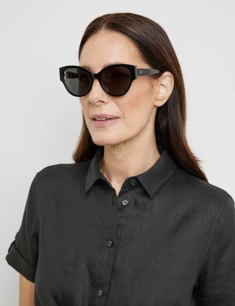 Zonnebril met cat eye design