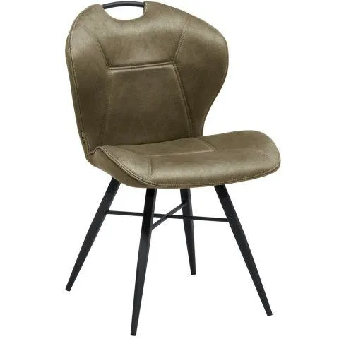 Eetkamerstoel Loana microvezel moss