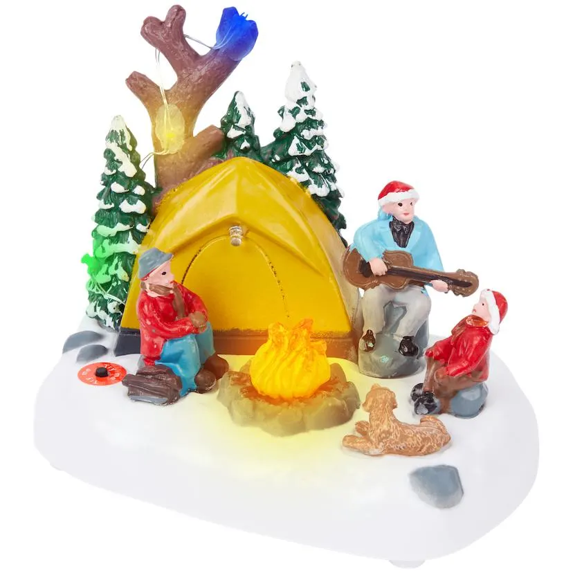 Scena di Natale con luce Magic Village