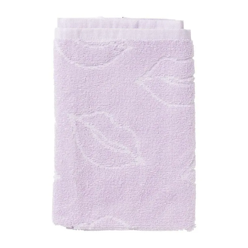 Handdoek lippen - lila/wit - 50x50 cm
