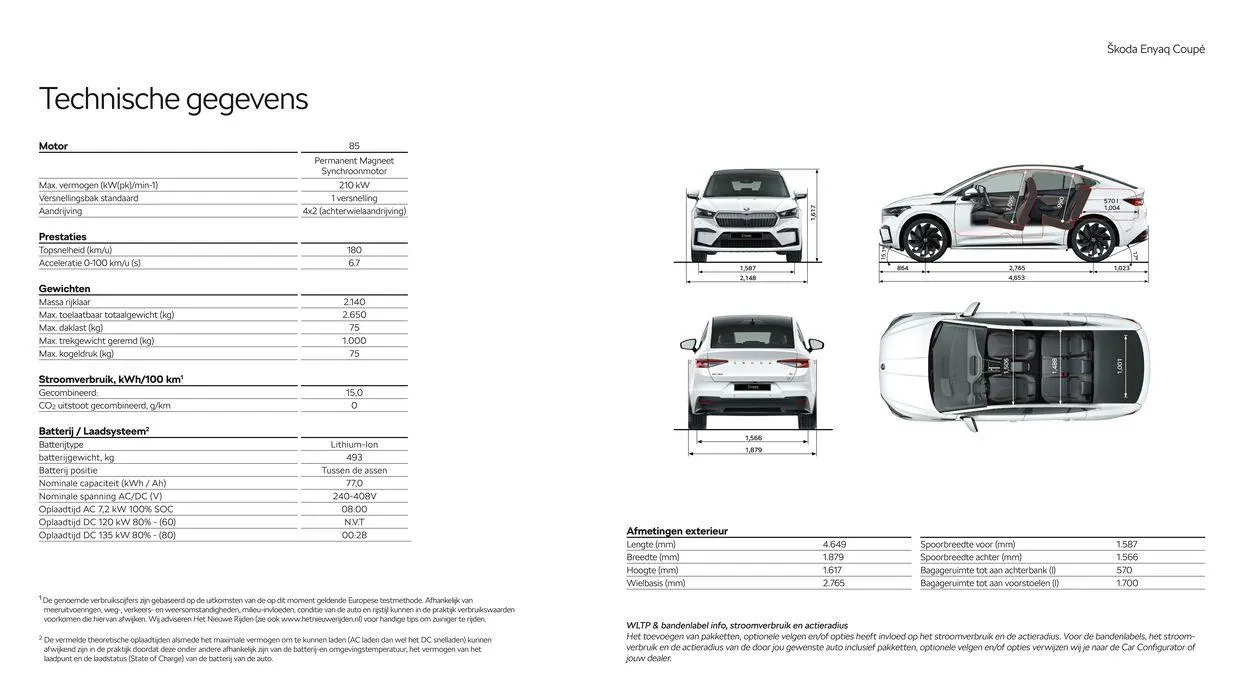 Škoda Enyaq Coupé prijslijst per 1 juni 2024 van 20 juni tot 20 juni 2025 - Folder pagina 15