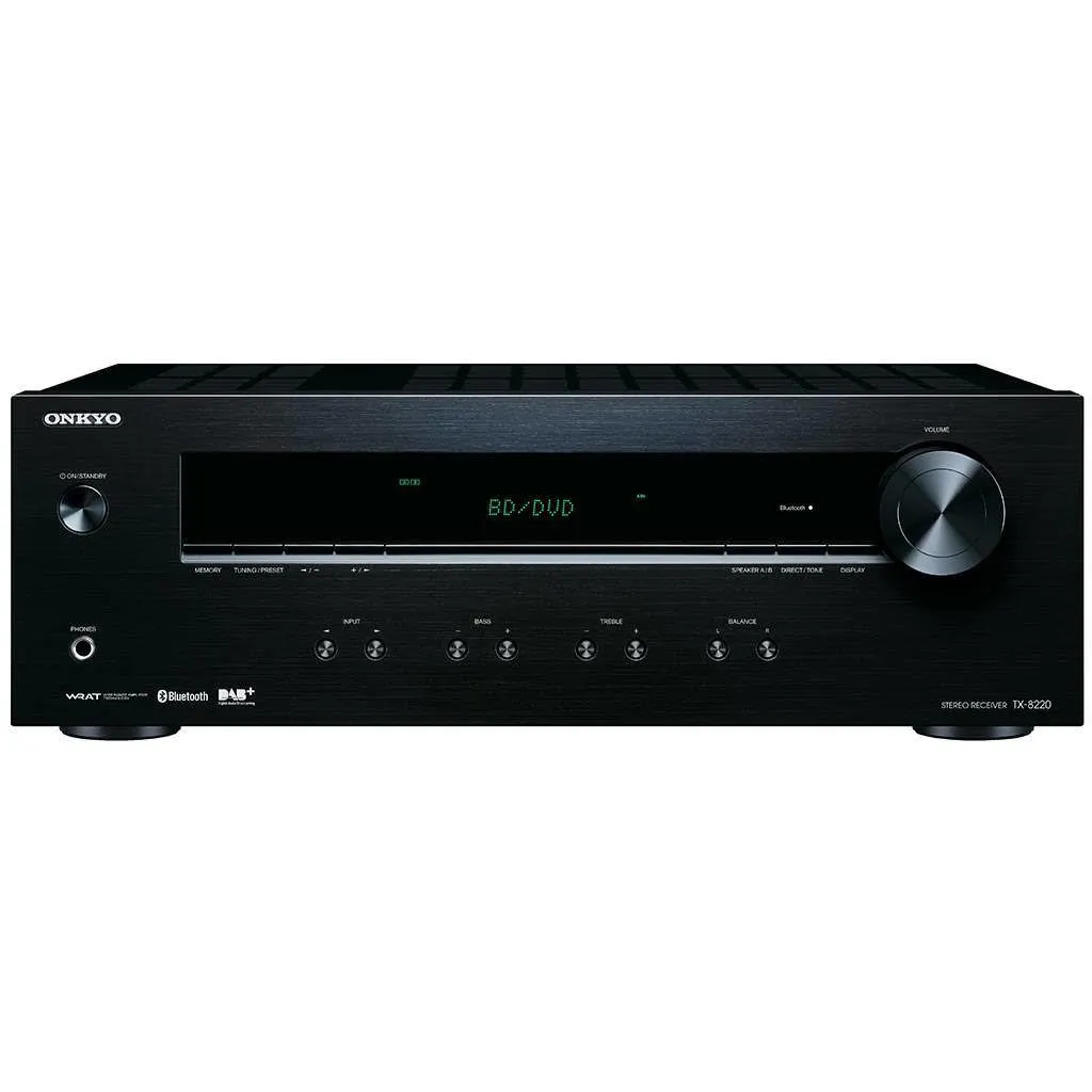 Onkyo TX8220B stereo receiver met DAB+ en FM RDS tuner
