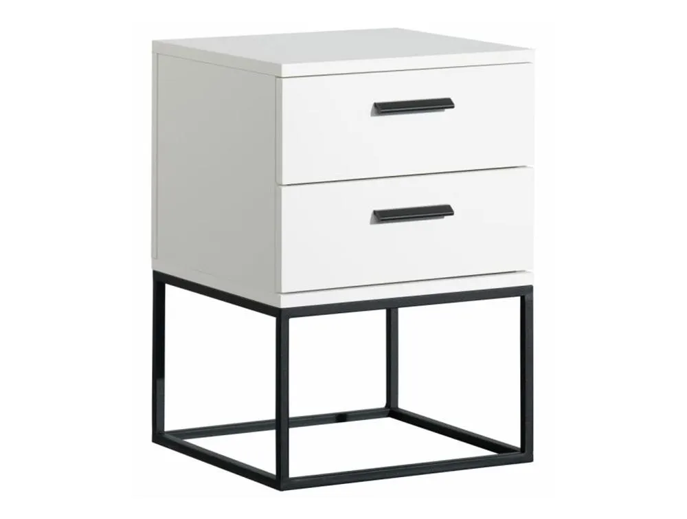 Caresse nachtkastje Frame 2 lades White