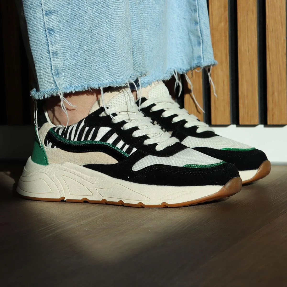 Poelman Bella Beige/Groen Dames