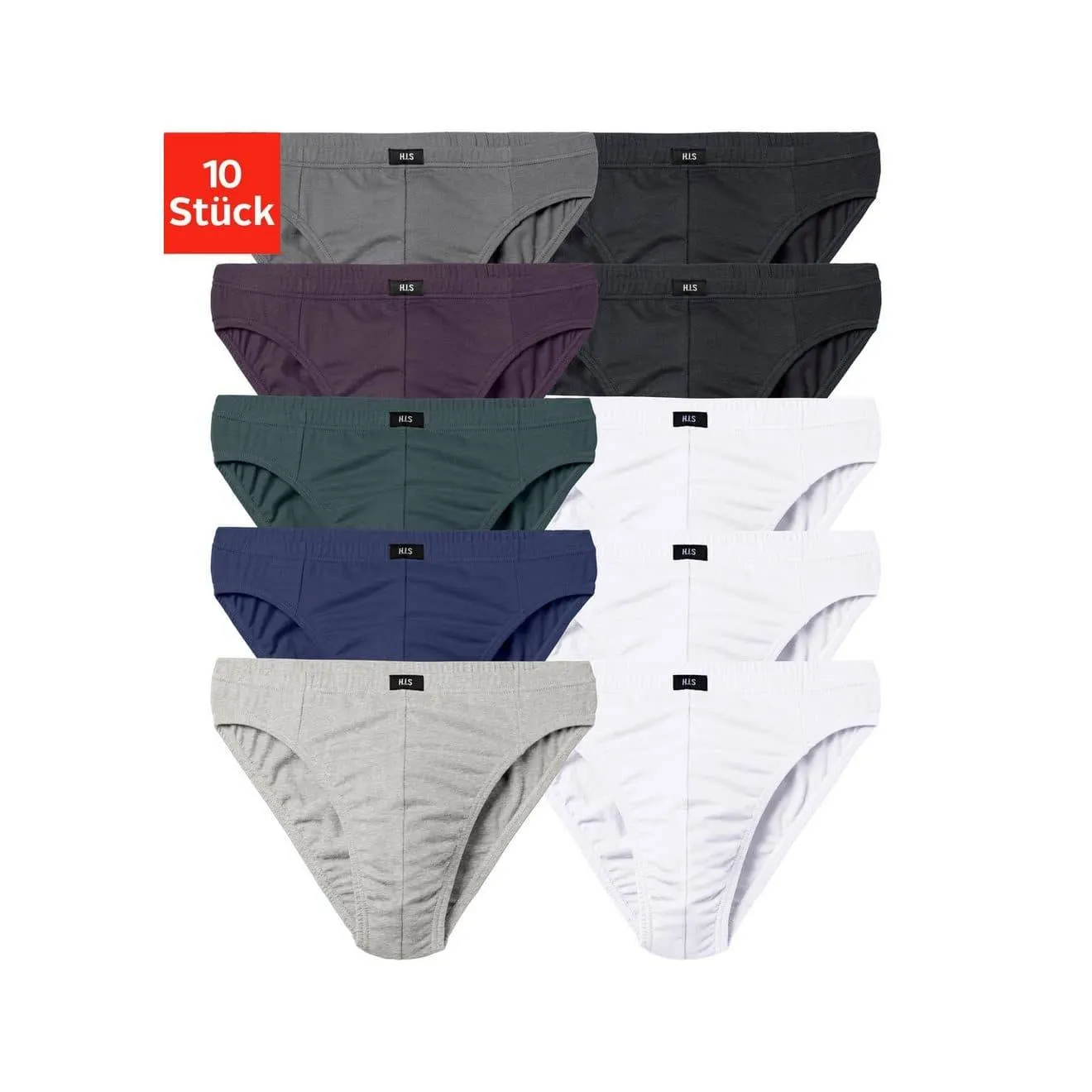 H.I.S Slip Mannen onderbroek (set, 10 stuks)